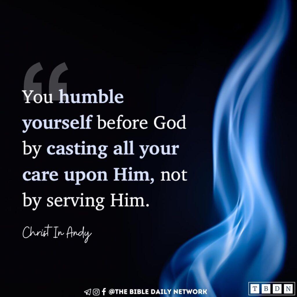 How to humble yourself before God