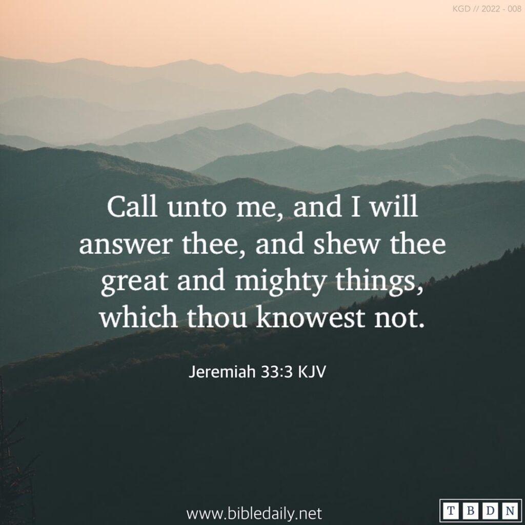 jeremiah 33 verse 3