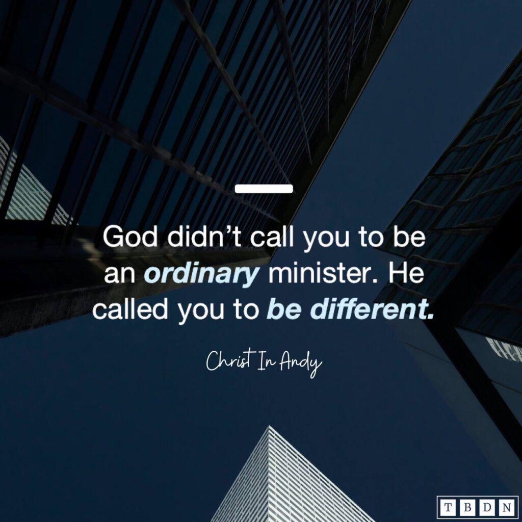 you are different