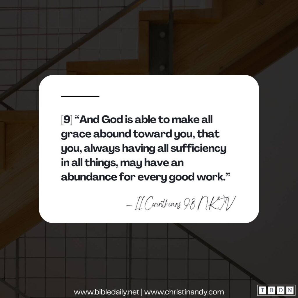 Devotional - And God Is Able To Make All Grace Abound Toward You