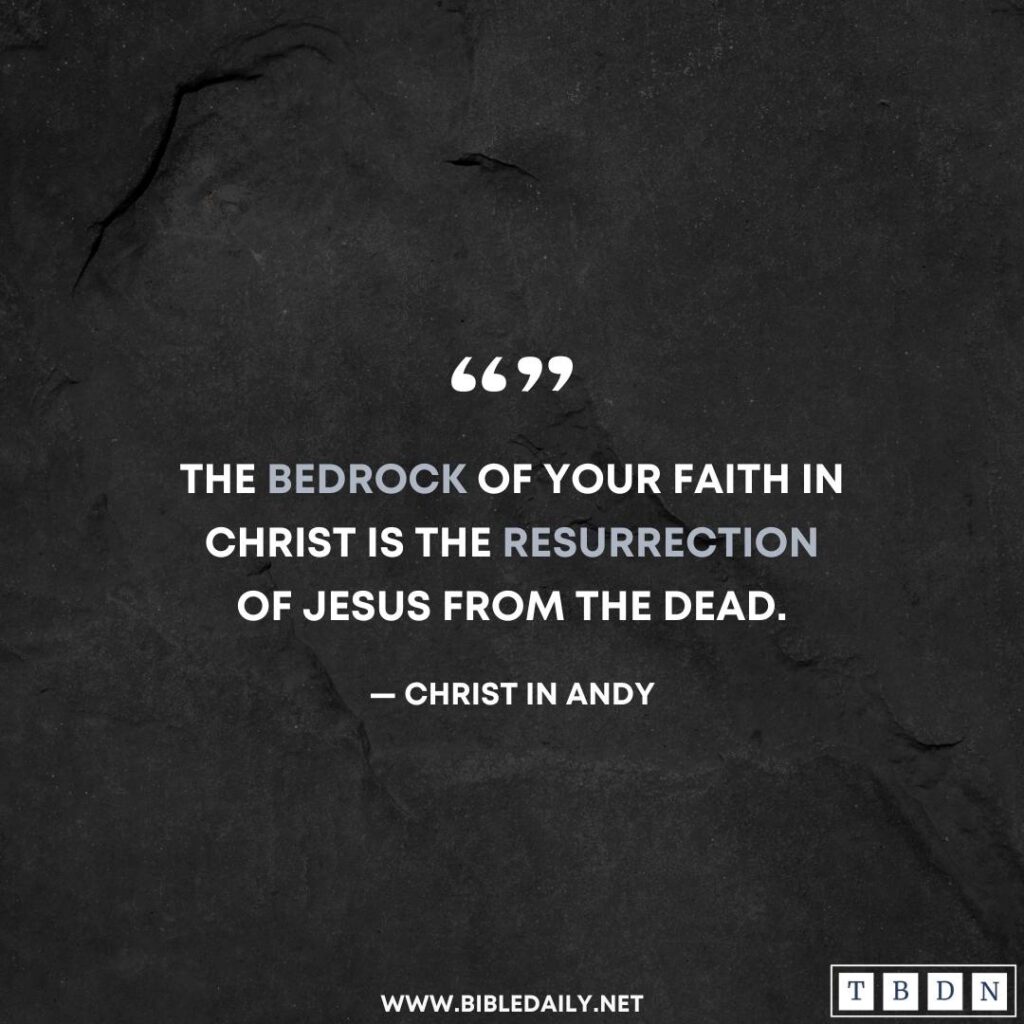 Devotional - The bedrock of your faith