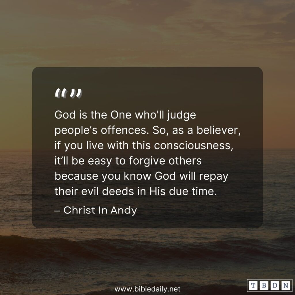 Devotional - Commit Yourself To The Righteous Judge